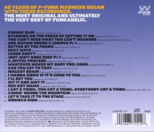 Product Image : This CD is brand new.<br>Format: CD<br>Music Style: Hard Rock<br>This item's title is: Standing On The Verge: The Best Of Funkadelic<br>Artist: Funkadelic<br>Label: SOUTHBOUND RECORDS<br>Barcode: 029667715126<br>Release Date: 10/26/2009