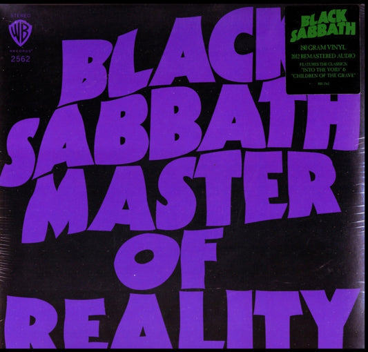 Product Image : This LP Vinyl is brand new.<br>Format: LP Vinyl<br>Music Style: Heavy Metal<br>This item's title is: Master Of Reality (180G)<br>Artist: Black Sabbath<br>Label: Warner Bros. Records<br>Barcode: 081227946739<br>Release Date: 8/5/2016