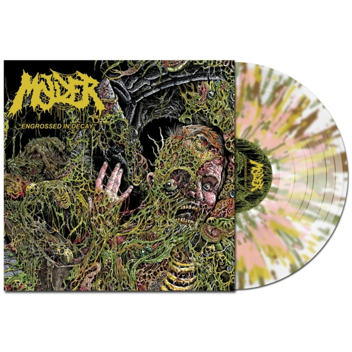 Engrossed In Decay (Clear W/ Green, Yellow, Brown, & Pink LP Vinyl)