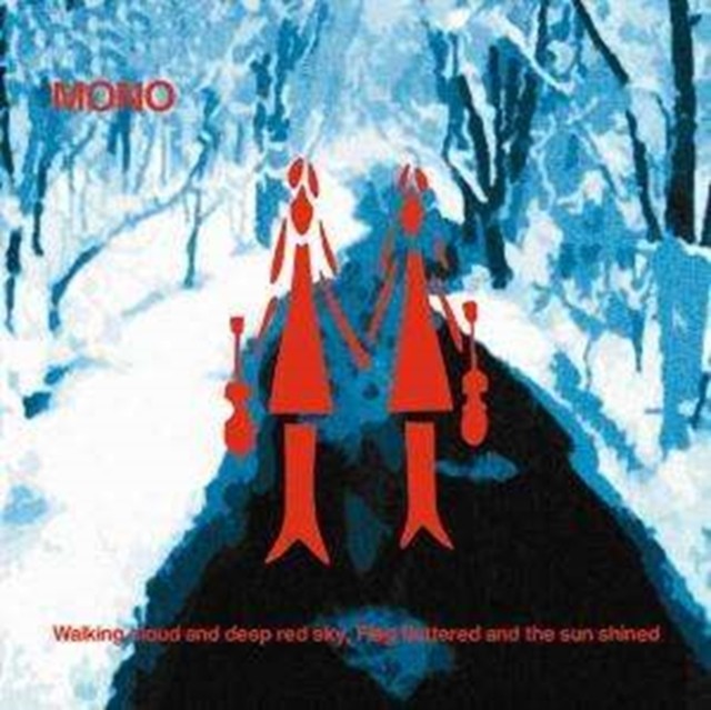 Walking Cloud & Deep Red Sky Flag Fluttered
