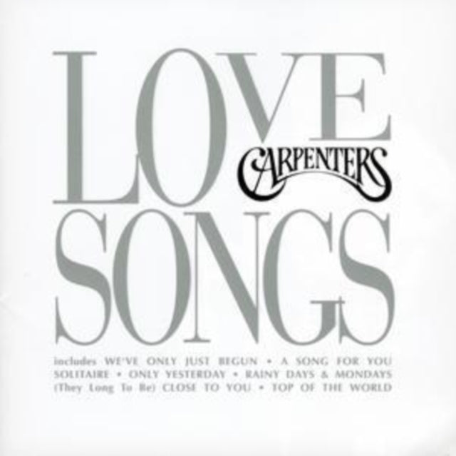 This CD is brand new.Format: CDMusic Style: AcousticThis item's title is: Love SongsArtist: CarpentersBarcode: 731454083829Release Date: 3/24/1998
