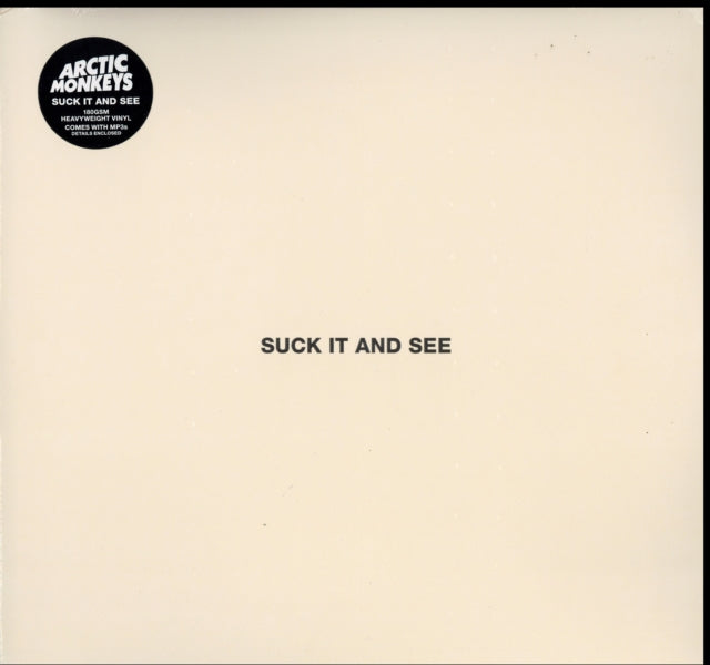 This LP Vinyl is brand new.Format: LP VinylMusic Style: Alternative RockThis item's title is: Suck It & See (Dl Card)Artist: Arctic MonkeysLabel: DOMINO RECORD CO.Barcode: 801390030017Release Date: 6/7/2011