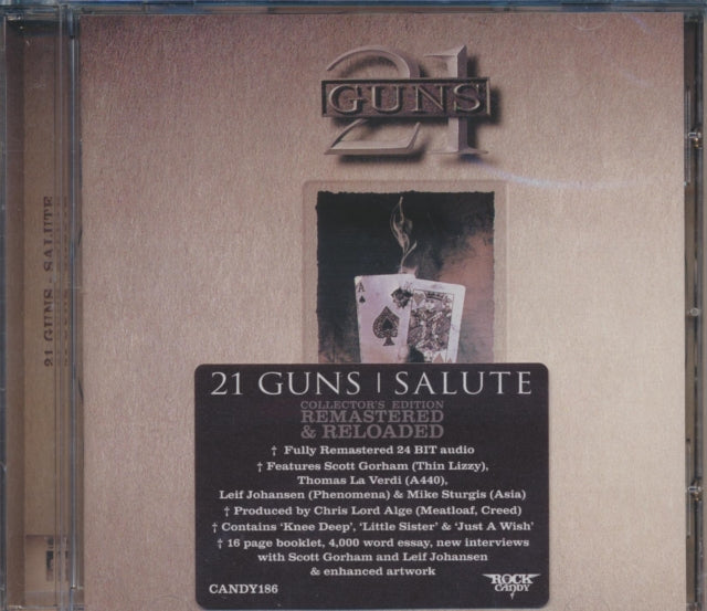 This CD is brand new.Format: CDThis item's title is: SaluteArtist: 21 GunsLabel: ROCK CANDYBarcode: 5055300358455Release Date: 6/3/2013