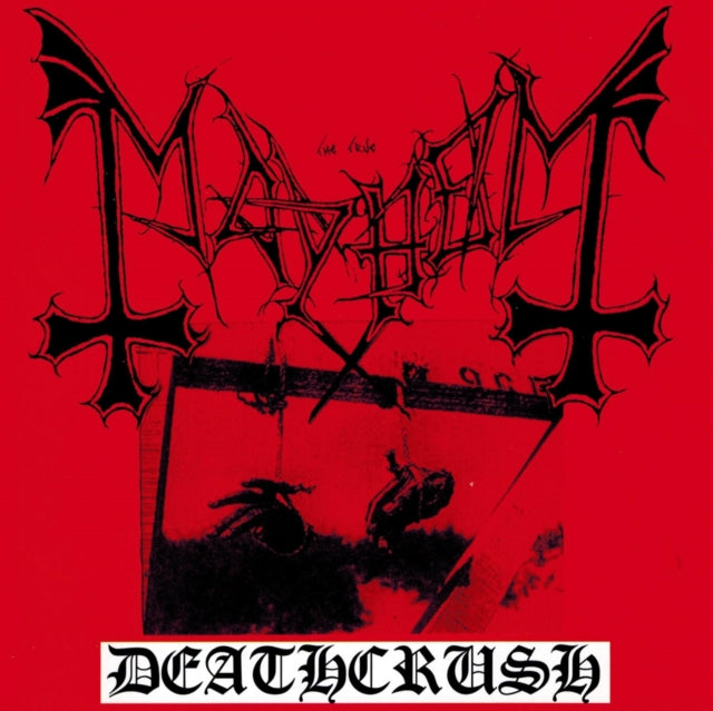This CD is brand new.Format: CDMusic Style: Black MetalThis item's title is: DeathcrushArtist: MayhemLabel: Deathlike Silence ProductionsBarcode: 7035538882289Release Date: 4/20/1999