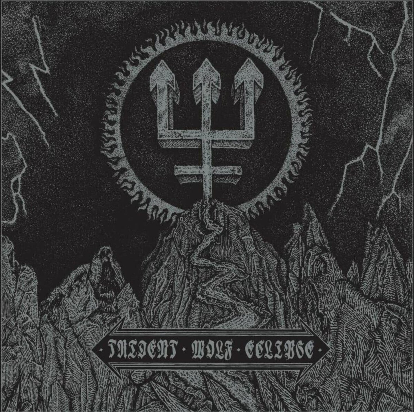 Trident Wolf Eclipse (Silver/White Marble LP Vinyl)