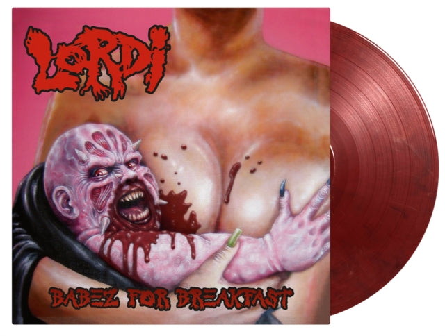Product Image : This LP Vinyl is brand new.<br>Format: LP Vinyl<br>Music Style: Arena Rock<br>This item's title is: Babez For Breakfast (Blood Red & Black Marbled LP Vinyl/180G)<br>Artist: Lordi<br>Label: Music On Vinyl<br>Barcode: 8719262026278<br>Release Date: 6/21/2024