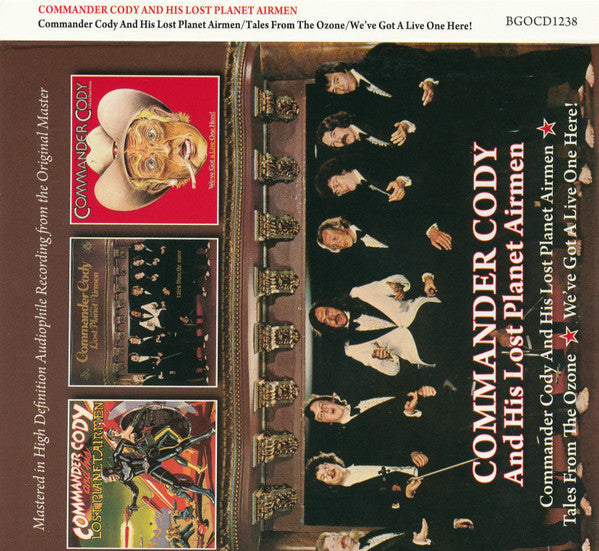 This CD is brand new.Format: CDThis item's title is: His Lost Planet Airmen/Tales From The Ozone /We've Got A Live One Here (Remastered)Artist: Commander CodyLabel: BGO RECORDSBarcode: 5017261212382Release Date: 4/29/2016