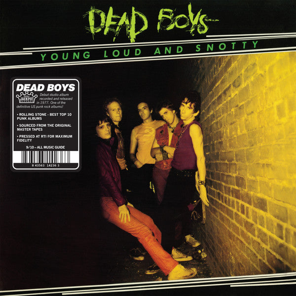 This LP Vinyl is brand new.Format: LP VinylMusic Style: PunkThis item's title is: Young, Loud & SnottyArtist: Dead BoysLabel: JACKPOT RECORDSBarcode: 843563142363Release Date: 4/21/2023