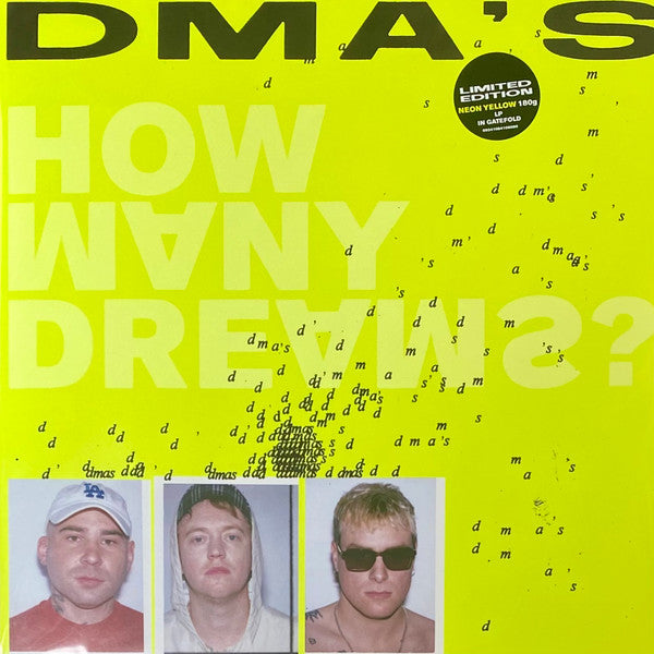 This LP Vinyl is brand new.Format: LP VinylMusic Style: Indie RockThis item's title is: How Many Dreams? (2LP)Artist: Dma'sLabel: VIRGIN MUSIC INTERNATIONALBarcode: 9341004108073Release Date: 3/31/2023