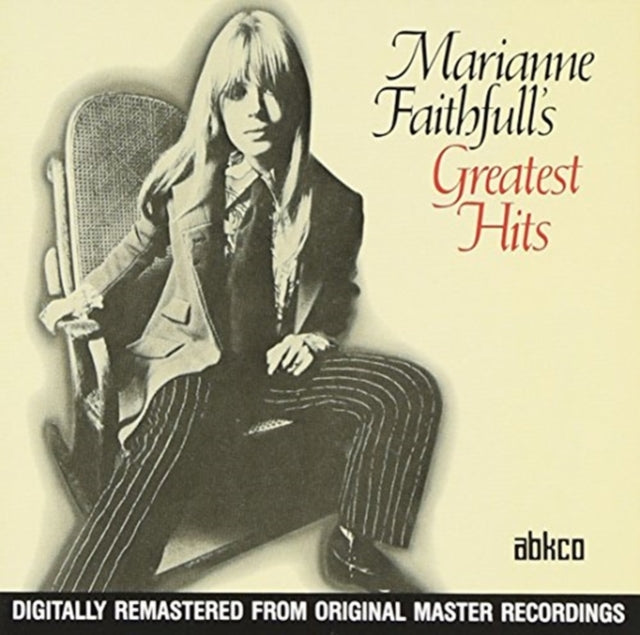 This CD is brand new.Format: CDMusic Style: Art RockThis item's title is: Greatest HitsArtist: Marianne FaithfullLabel: ABKCOBarcode: 018771754725Release Date: 11/2/1987