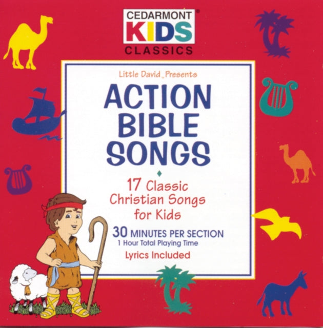 This CD is brand new.Format: CDMusic Style: Alternative RockThis item's title is: Action Bible SongsArtist: Cedarmont KidsLabel: Hut RecordingsBarcode: 084418221721Release Date: 7/7/1997