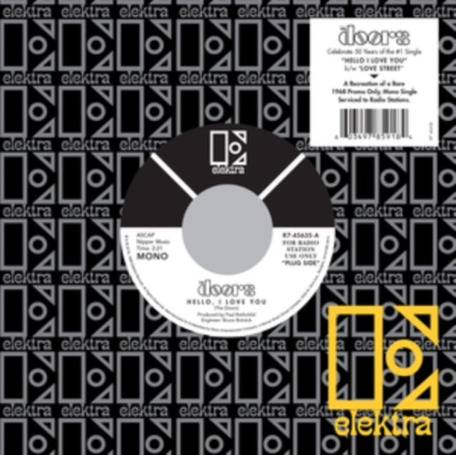 This 7 Inch Vinyl is brand new.Format: 7 Inch VinylMusic Style: Psychedelic RockThis item's title is: Hello I Love YouArtist: DoorsLabel: ELEKTRA CATALOG GROUPBarcode: 603497859184Release Date: 8/3/2018