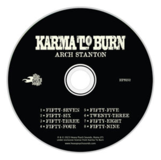 This CD is brand new.Format: CDMusic Style: Stoner RockThis item's title is: Arch Stanton (Digi Pack)Artist: Karma To BurnLabel: HEAVY PSYCH SOUNDSBarcode: 610371804222Release Date: 2/17/2023