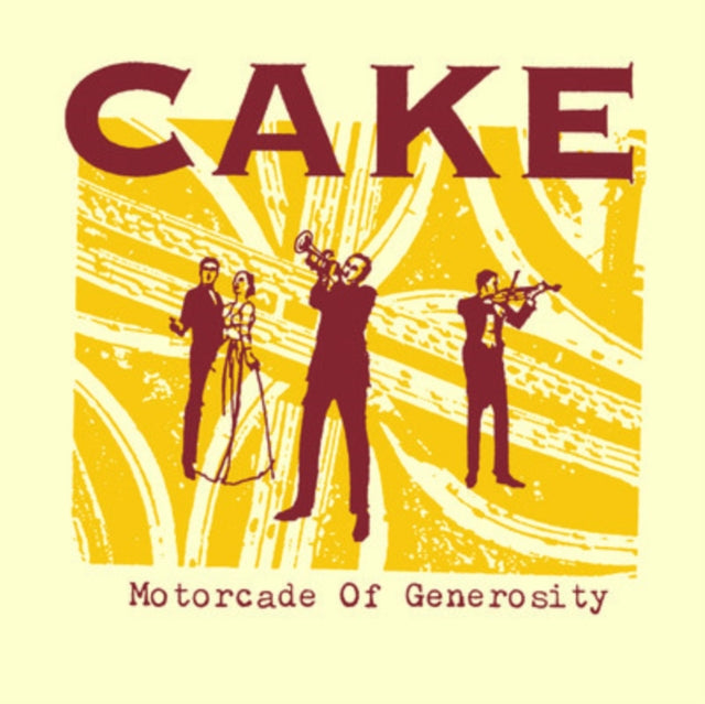 This CD is brand new.Format: CDMusic Style: Alternative RockThis item's title is: Motorcade Of GenerosityArtist: CakeLabel: Volcano (2)Barcode: 614223216126Release Date: 4/9/2013