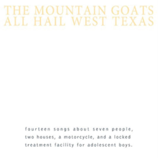 This CD is brand new.Format: CDMusic Style: Folk RockThis item's title is: All Hail West TexasArtist: Mountain GoatsLabel: MERGEBarcode: 673855048123Release Date: 8/6/2013