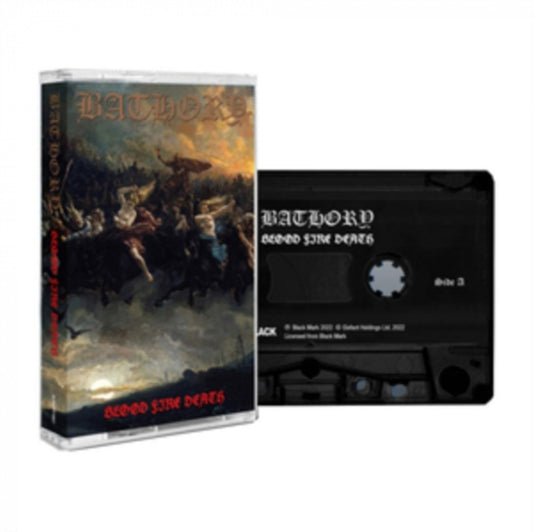 This Music Cassette is brand new.Format: Music CassetteMusic Style: Black MetalThis item's title is: Blood Fire DeathArtist: BathoryLabel: Back On BlackBarcode: 803341560437Release Date: 4/15/2022