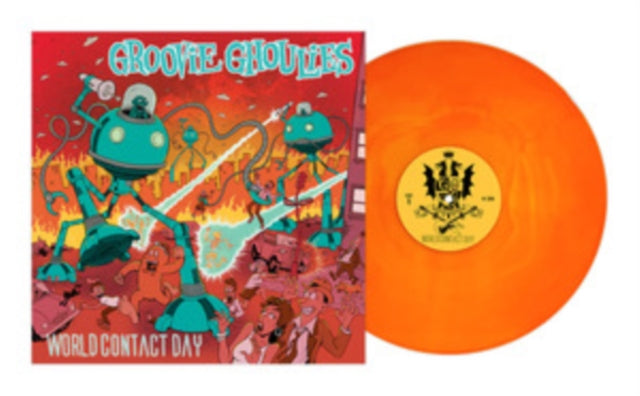 This LP Vinyl is brand new.Format: LP VinylMusic Style: Pop PunkThis item's title is: World Contact Day (Neon Yellow & Neon Orange Galaxy LP Vinyl)Artist: Groovie GhouliesLabel: PIRATES PRESS RECORDBarcode: 810096652409Release Date: 1/20/2023