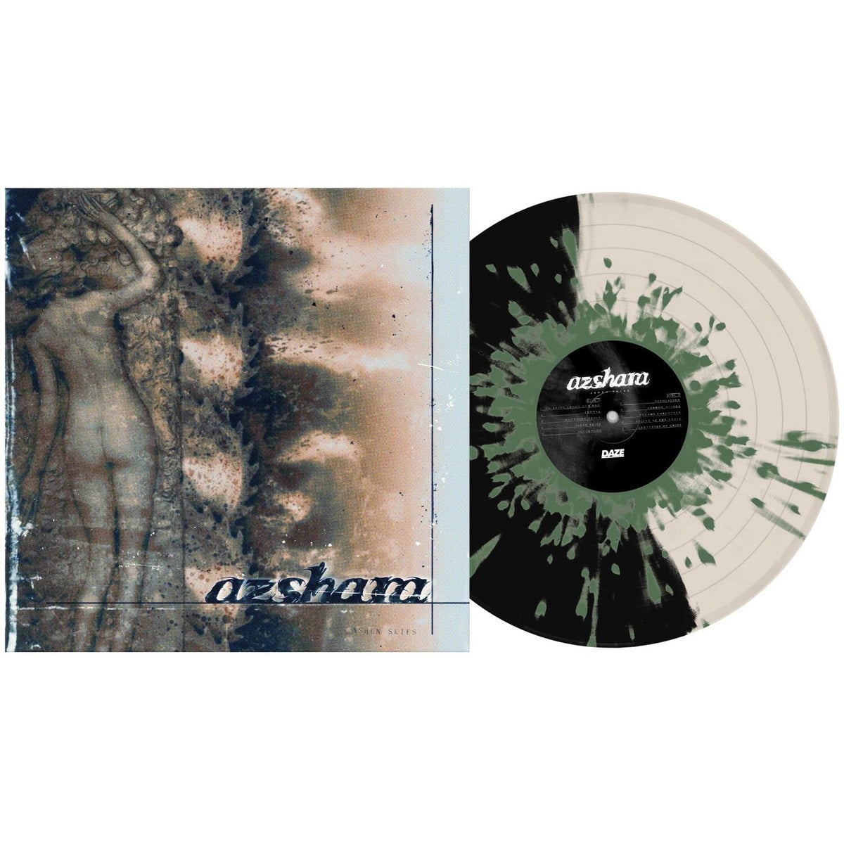 Ashen Skies (Half Black/Half Bone W/Army Green LP Vinyl)