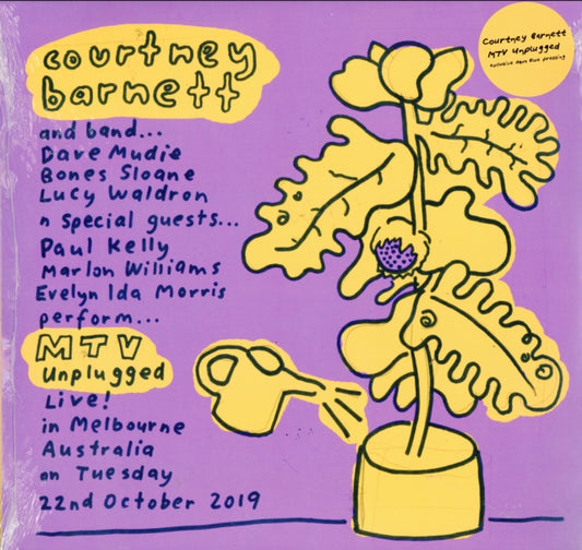 This LP Vinyl is brand new.Format: LP VinylMusic Style: Indie RockThis item's title is: Mtv Unplugged Live In Melbourne (Aqua Blue LP Vinyl)Artist: Courtney BarnettLabel: MOM+POPBarcode: 858275059113Release Date: 2/21/2020