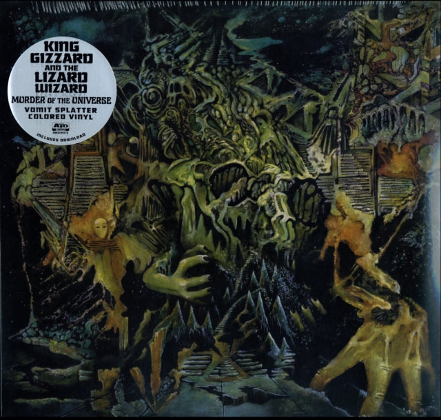 This LP Vinyl is brand new.Format: LP VinylMusic Style: Psychedelic RockThis item's title is: Murder Of The Universe (Transparent Green W/Mustard Yelow Splatter LP Vinyl)Artist: King Gizzard & The Lizard WizardLabel: ATO RECORDSBarcode: 880882299316Release Date: 6/23/2017