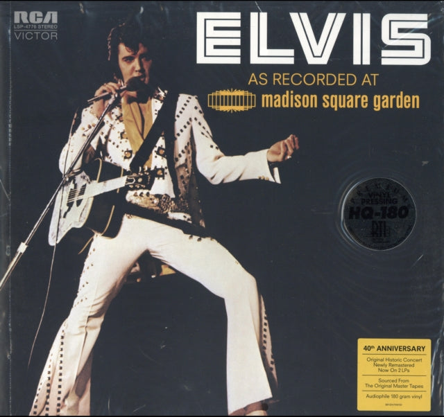 This LP Vinyl is brand new.Format: LP VinylMusic Style: Rock & RollThis item's title is: Elvis: As Recorded At Madison Square GardenArtist: Elvis PresleyLabel: LEGACYBarcode: 887254759416Release Date: 11/13/2012