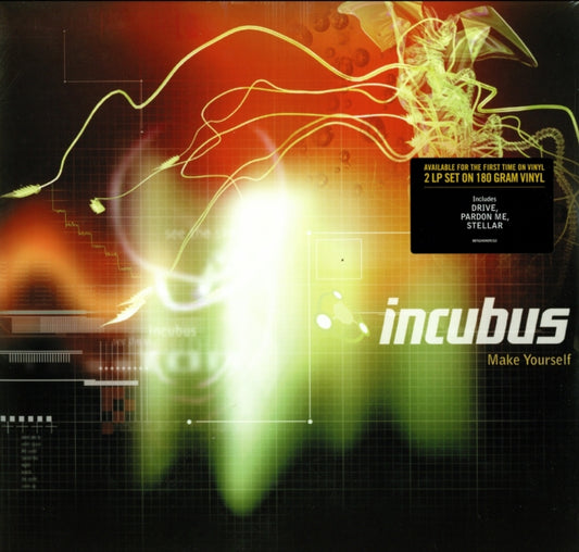 Product Image : This LP Vinyl is brand new.<br>Format: LP Vinyl<br>Music Style: Alternative Rock<br>This item's title is: Make Yourself (2LP/180G)<br>Artist: Incubus<br>Label: Legacy<br>Barcode: 887654040916<br>Release Date: 1/8/2013