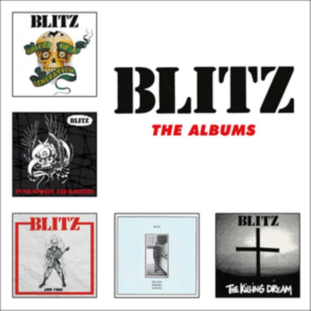 This CD is brand new.Format: CDMusic Style: OiThis item's title is: Albums (5CD Clamshell Box)Artist: BlitzLabel: Captain Oi!Barcode: 5013929605800Release Date: 7/27/2018