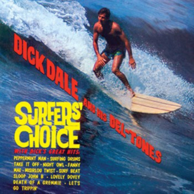 This CD is brand new.Format: CDMusic Style: SurfThis item's title is: Surfer's ChoiceArtist: Dale Dick And His Del-TonesLabel: Hallmark Music & EntertainmentBarcode: 5050457155520Release Date: 1/20/2014