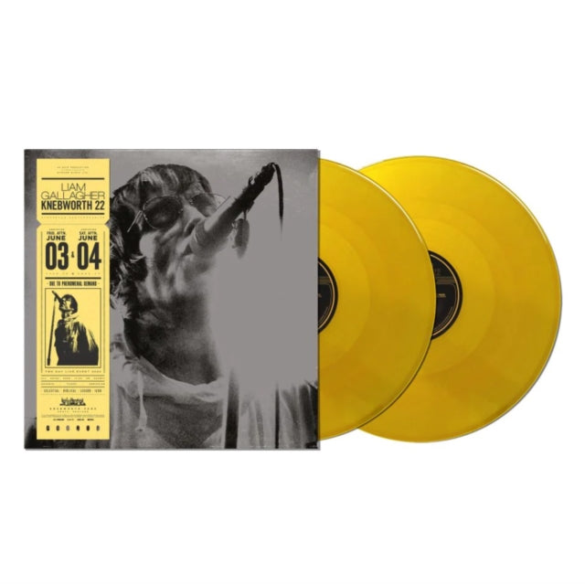 This LP Vinyl is brand new.Format: LP VinylMusic Style: BritpopThis item's title is: Live At Knebworth '22 (2LP/Sun Yellow Vinyl) (I)Artist: Liam GallagherLabel: WARNER RECORDSBarcode: 5054197549618Release Date: 8/11/2023