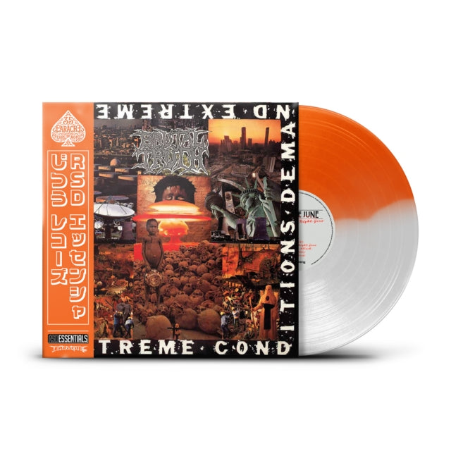 This LP Vinyl is brand new.Format: LP VinylMusic Style: GrindcoreThis item's title is: Extreme Conditions (Half Orange & Half White LP Vinyl) (Rsd Essential)Artist: Brutal TruthLabel: EaracheBarcode: 5055006506969Release Date: 10/18/2024