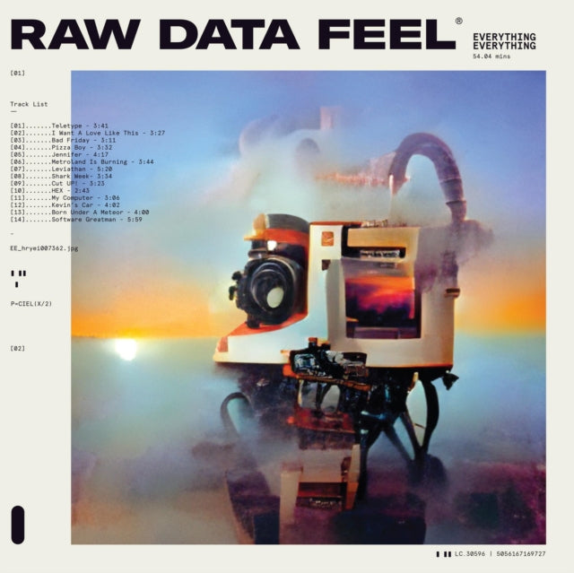This LP Vinyl is brand new.Format: LP VinylMusic Style: Indie RockThis item's title is: Raw Data Feel (Clear LP Vinyl)Artist: Everything EverythingLabel: Infinity Industries LLPBarcode: 5056167168768Release Date: 7/25/2022