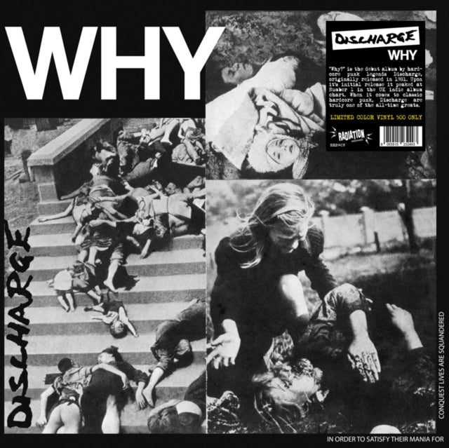 This LP Vinyl is brand new.Format: LP VinylMusic Style: HardcoreThis item's title is: Why (Red LP Vinyl)Artist: DischargeLabel: Radiation ReissuesBarcode: 8055515232493Release Date: 10/27/2023
