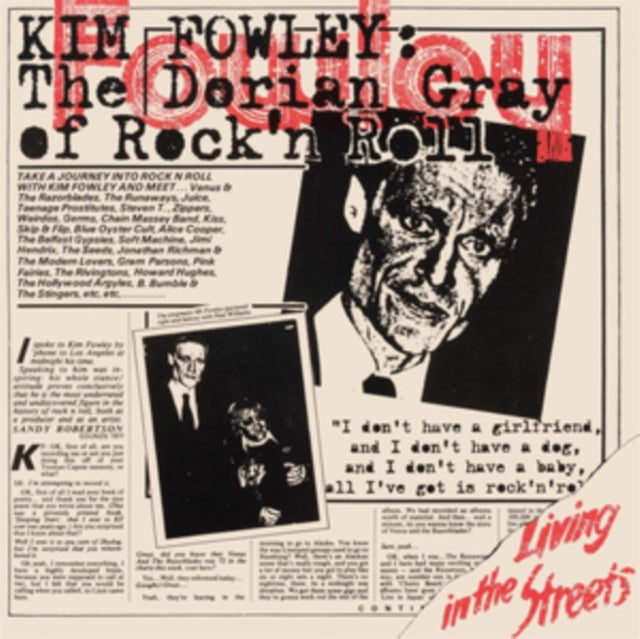 This LP Vinyl is brand new.Format: LP VinylMusic Style: Garage RockThis item's title is: Living In The StreetsArtist: Kim FowleyLabel: MUNSTER RECORDSBarcode: 8435008840716Release Date: 7/31/2020