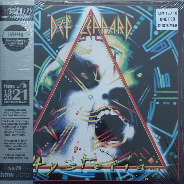 This LP Vinyl is brand new.Format: LP VinylMusic Style: Hard RockThis item's title is: Hysteria (2 LP)Artist: Def LeppardLabel: MERCURYBarcode: 602557560923Release Date: 8/4/2017