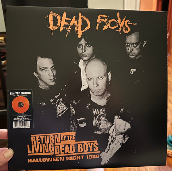 This LP Vinyl is brand new.Format: LP VinylMusic Style: PunkThis item's title is: Return Of The Living Dead Boys - Halloween Night (Orange LP Vinyl)Artist: Dead BoysLabel: CleopatraBarcode: 889466515217Release Date: 4/26/2024